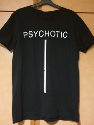 Vagrancy Psychotic T-shirt short sleeve like new, size S, black