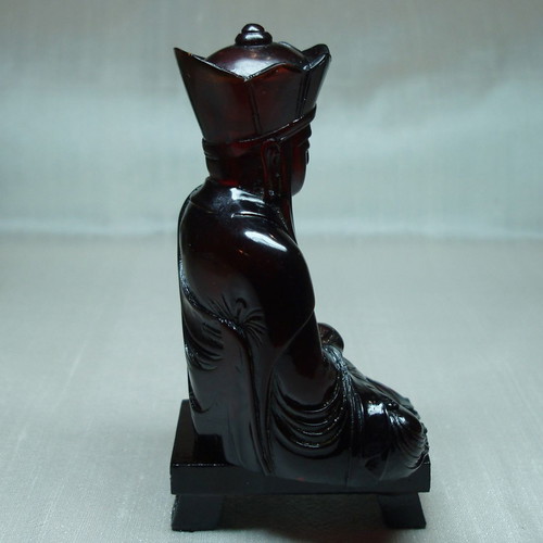 Amber Shakyamuni Bodhisattva Buddha used, handmade 18th century figure