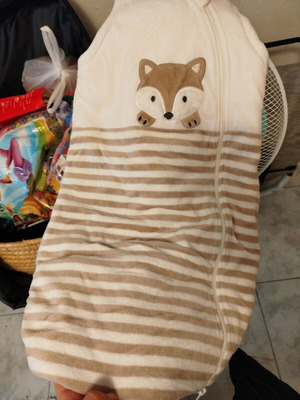 Sleeping bag 70cm (6-9 months) like new with fox design from C&A unisex