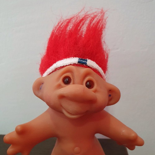 Efxoulis figure used, vintage, troll 12cm