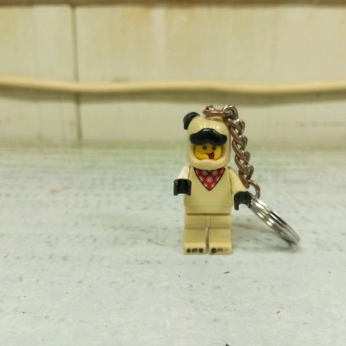 Lego dog keychain used, rare