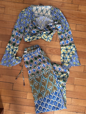 Zara summer set like new, colorful