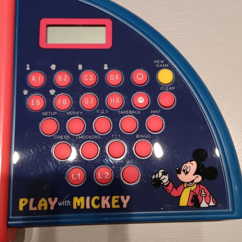 Mickey's 4 in 1 Computer by Novag like new, educational board game