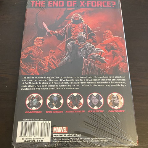 Marvel Uncanny X-Force Final Execution Book 1 hardcover sealed