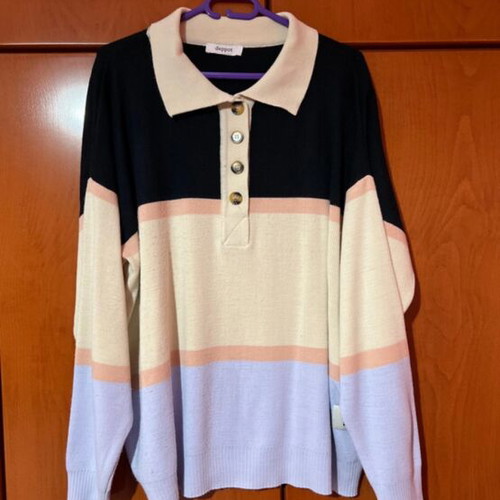 Pullover like new with wide fit, size L
