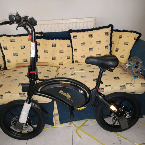 Electric bike 16" black with foldable handlebar new