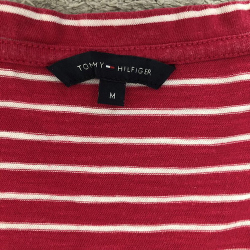 Tommy Hilfiger women's t-shirt used, size M, white and red