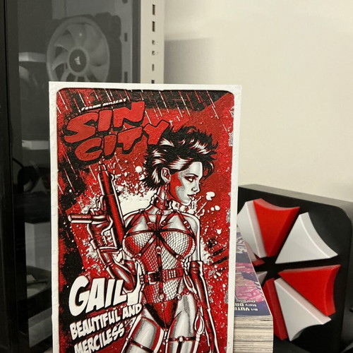 Sin City decorative plaque new, PLA material