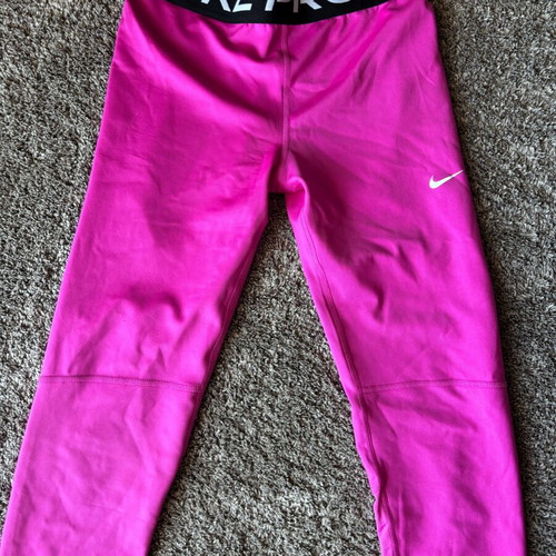 Nike Pro leggings pink like new, size XS for girls-women