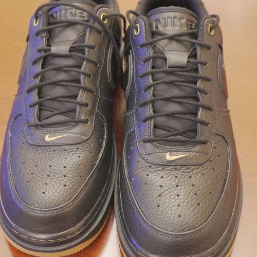 Nike Air Force 1 Luxe size 48.5 like new black leather casual shoes