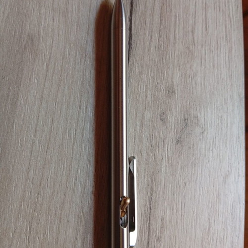 Titanium pen with lever, like new, Schneider Gelion g2 refill 0.5mm