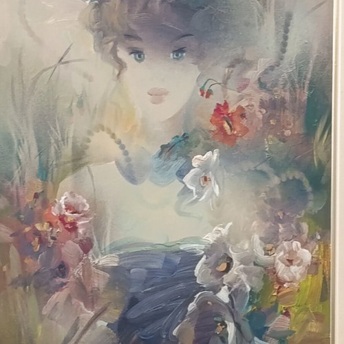Oil painting by Fofi Mouratidou like new, romantic impressionism