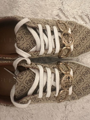 Guess women's athletic shoes like new, size 37, beige gold