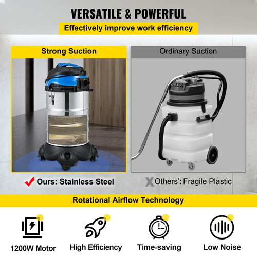 Vevor Vacuum Cleaner 30lt 1200W new, wet and dry with accessories