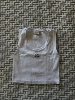 Miu Miu white top like new, size L fits M comfortably