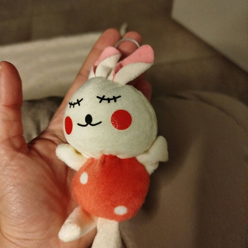 Keychain with plush animal new, very light