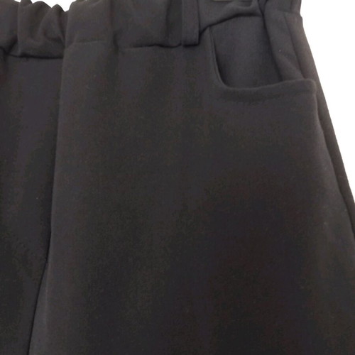 Black skirt with front slit like new, size M