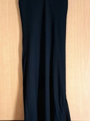 Vintage black maxi dress like new, airy viscose with lining