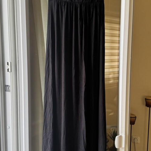 Strapless long black dress like new, size M/L