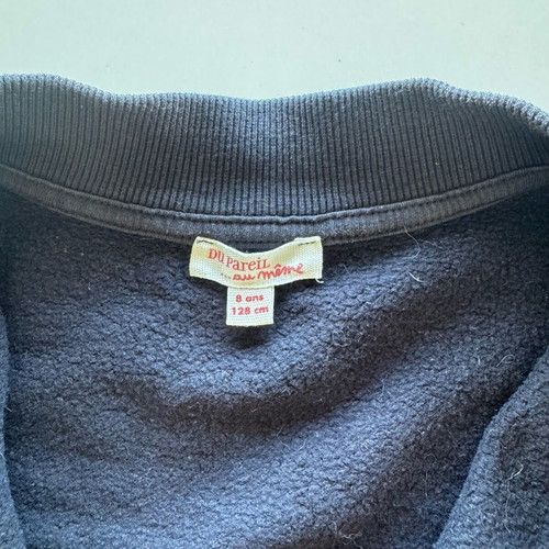 Dpam boys' jacket for 8 years old used, blue with zipper