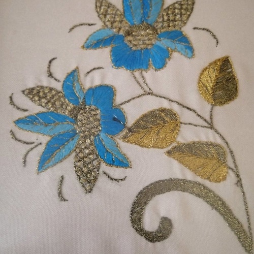 Embroidered frame