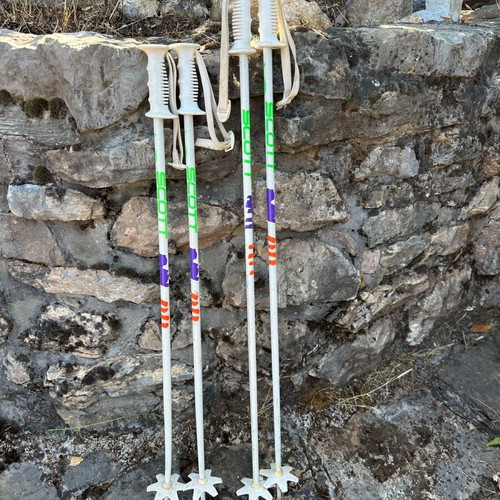 Scott children's ski poles used, 0.90 and 1.05 m