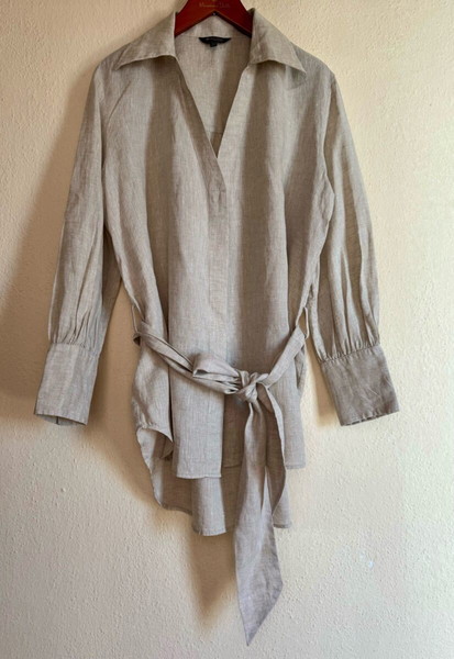 Λινό πουκάμισο Massimo Dutti / Medium