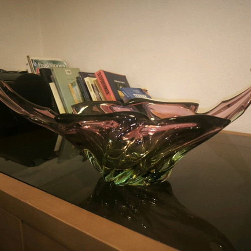 Murano Italy Vintage Large Basket Like New
