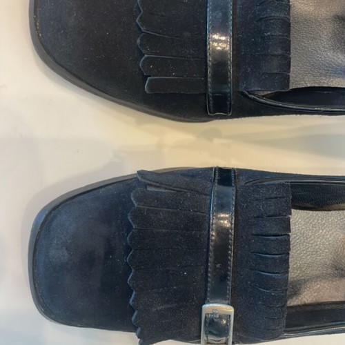 Moschoutis women's suede shoes used, size 39, black