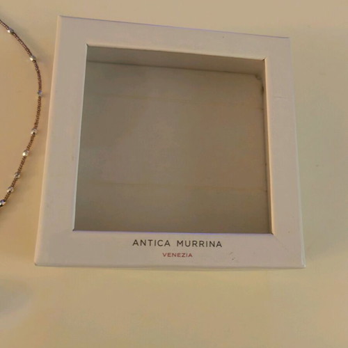 Antica Murrina necklace like new with Murano glass beads pink