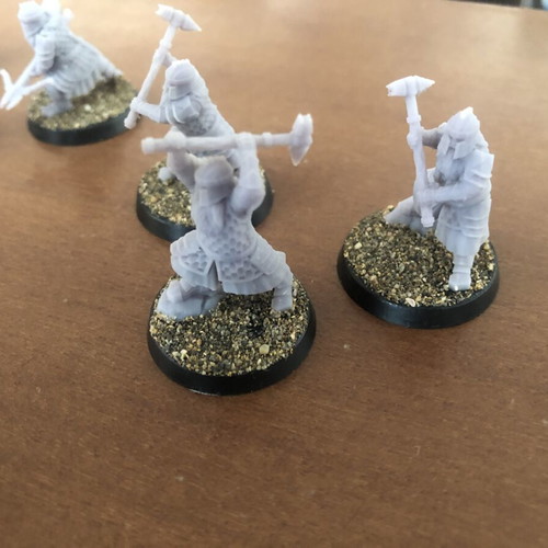 Iron Hills 3D Printed Dwarf Miniatures for Mesbg Game New