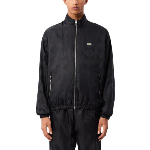 Lacoste Cropped Monogram Sportsuit Jacket, black, XL