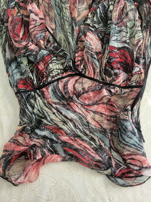 Top multicolor διαφανές μέγεθος Μ σαν καινούργιο