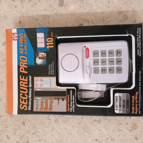 Secure Pro keypad alarm system new
