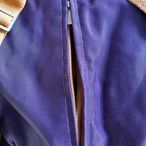 Iyiami purple leather backpack bag like new, handmade from Corfu