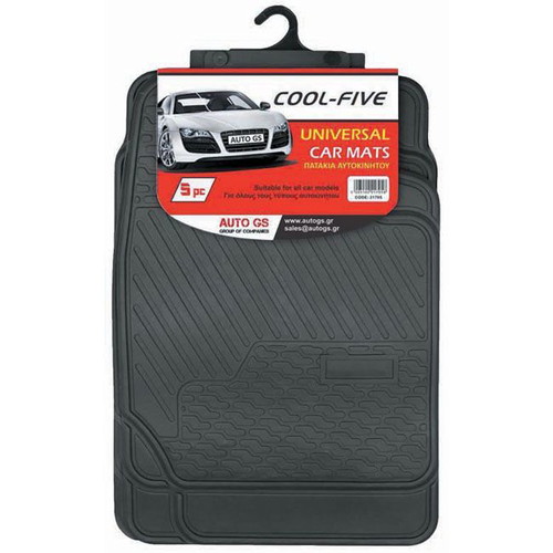 Cool Five car mats black, set of 5, new
