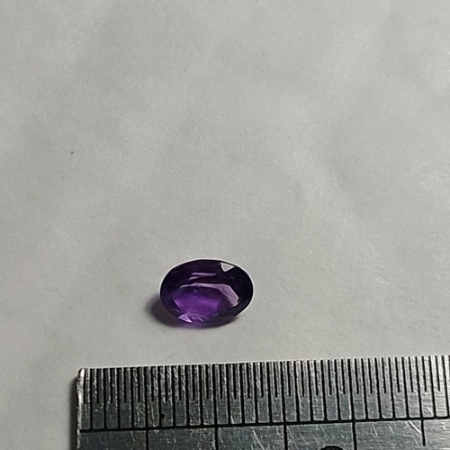 Oval amethyst gemstone new, authentic for jewellery