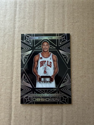 Panini Obsidian Derrick Rose Chicago Bulls card like new