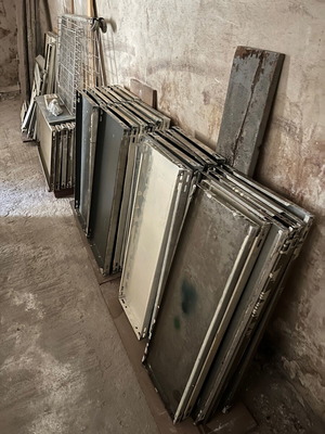 Dexion shelves used, metal disassembled