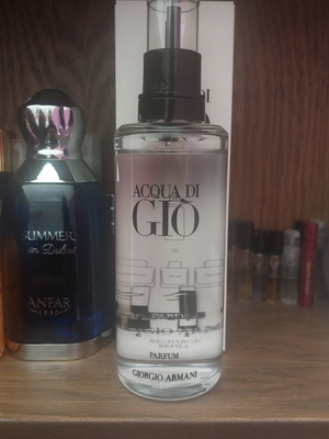 Giorgio Armani Acqua Di Gio Parfum 150ml refill with 75ml bottle