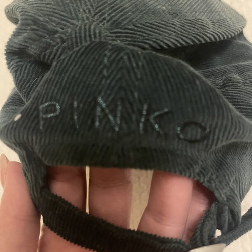 Pinko corduroy jockey hat with sequins, one size, like new