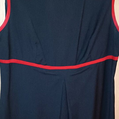 Aegean Airlines stewardess dress Makis Tselios like new, blue with red