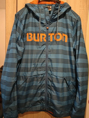 Burton windbreaker used medium men's blue orange