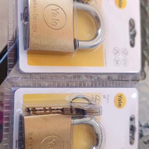 Yale large padlocks new unused, set of 2