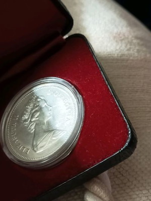 Canada coin used, silver, from 1979