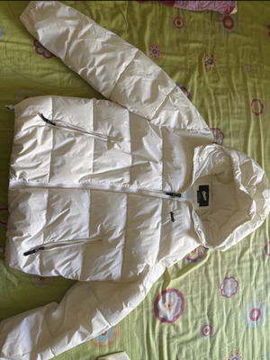 STWD Puffer Jacket, white, size L, Pull & Bear