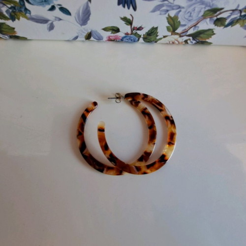 Zara earrings new, black and brown