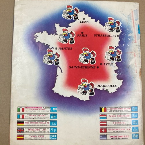 Panini 1984 UEFA EURO 84 Album used, 70 of 258 stickers completed