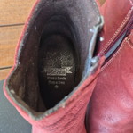 Marila Footwear leather ankle boots like new, red, size 38