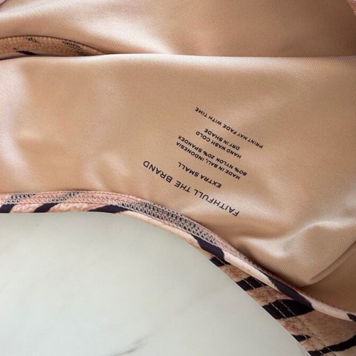 Faithfull the Brand swimsuit beige and black, like new, Small and X Small